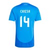 Maillot de Supporter Italie Federico Chiesa 14 Domicile Euro 2024 Pour Homme